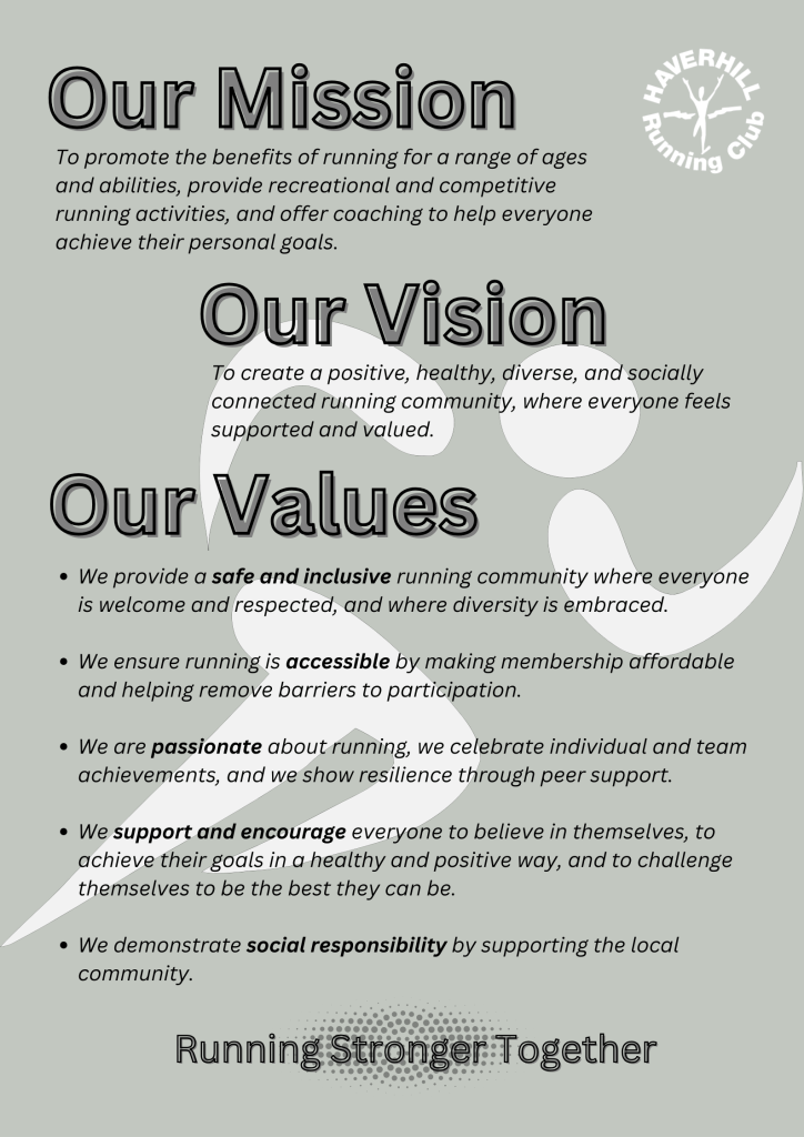 HRC Mission, Vision and Values – Haverhill Running Club